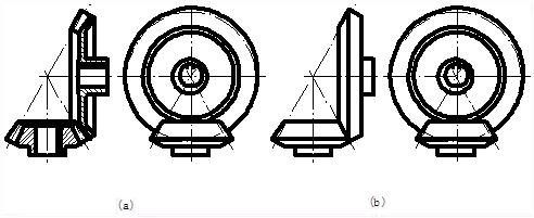 錐齒輪畫(huà)法 錐齒輪